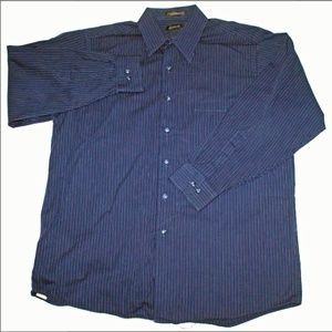 Arrow Men's Long Sleeve Button‎ Front Shirt. Size Large 16 -16 1/2 - 32/33